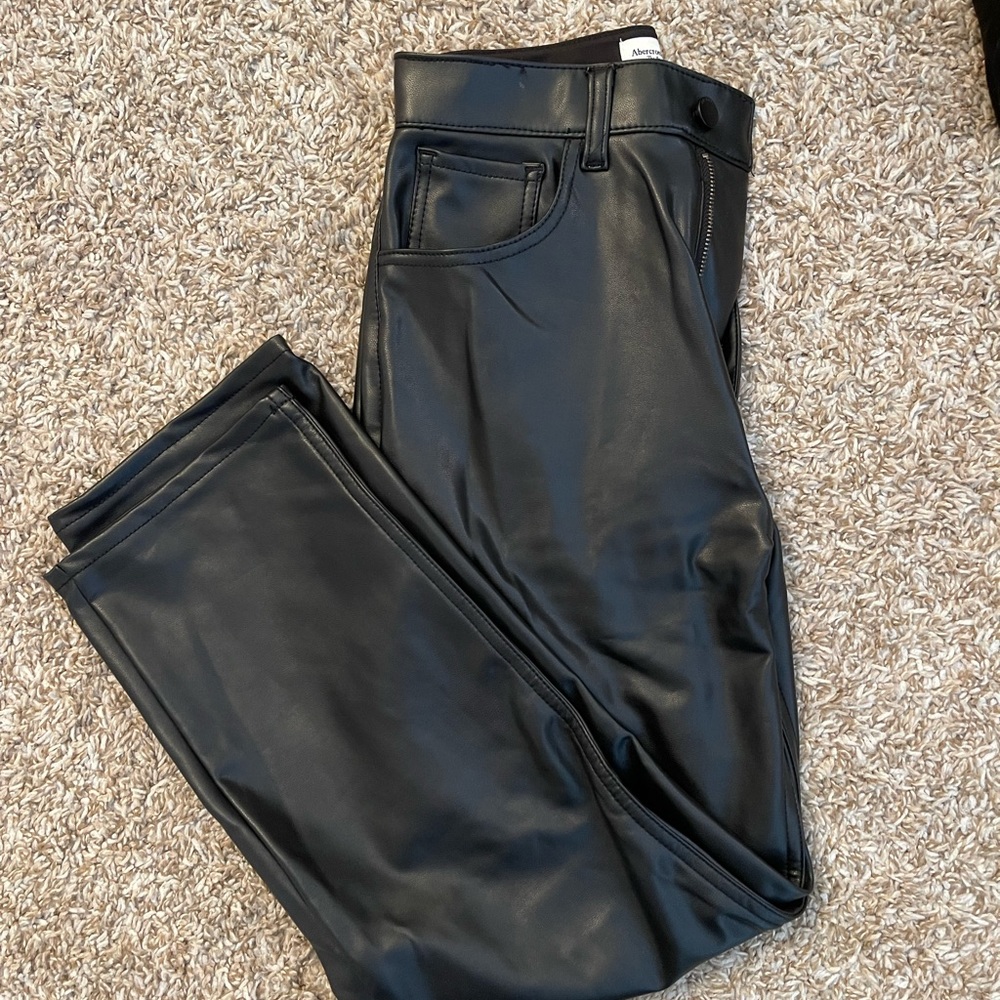 Vegan leather pants